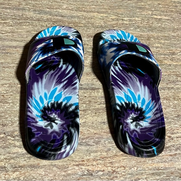 Champion Tie-Dye Blue and Purple Slides - Picture 2 of 13